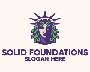 Statue of Liberty Medusa  Logo