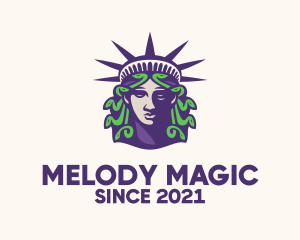 Statue of Liberty Medusa  logo