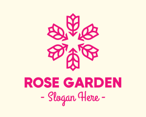 Pink Rose Lantern logo design