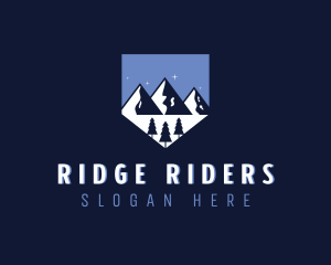 Outdoor Mountain Hiking logo design