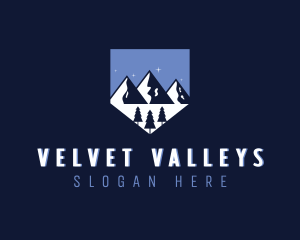 Outdoor Mountain Hiking logo design