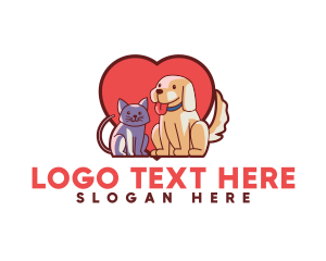 Cat Dog Heart logo