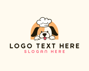 Cute Kitchen Dog logo