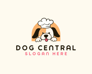 Cute Kitchen Dog logo design