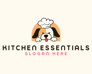 Cute Kitchen Dog logo design