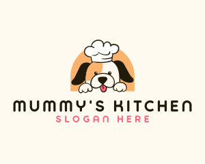 Cute Kitchen Dog logo design