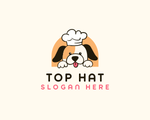 Cute Kitchen Dog logo design