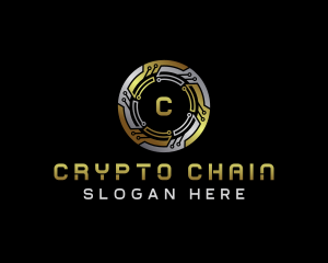 Digital Crypto Circuit logo design