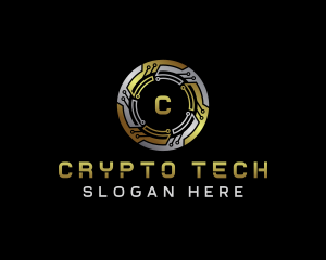 Digital Crypto Circuit logo design