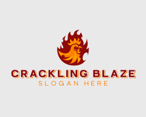 Blazing Barbecue Chicken logo design