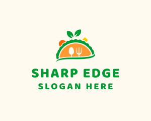 Vegetarian Taco Restaurant logo design