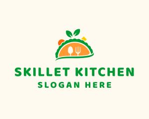 Vegetarian Taco Restaurant logo design