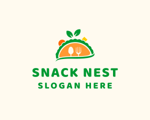 Vegetarian Taco Restaurant logo design