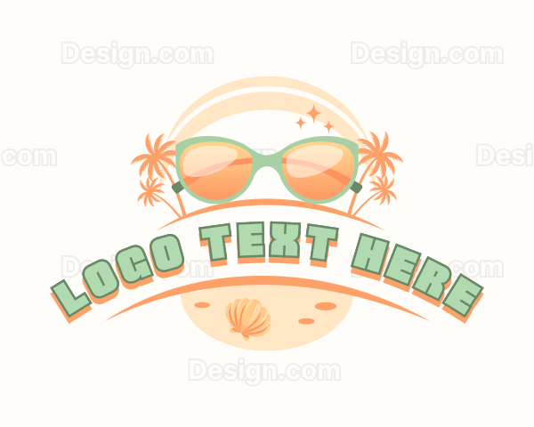 Beach Sunglasses Shades Logo