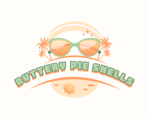 Beach Sunglasses Shades logo design