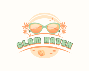 Beach Sunglasses Shades logo design
