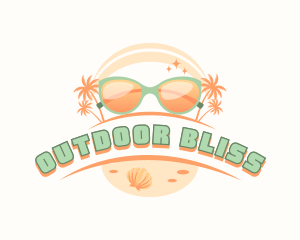 Beach Sunglasses Shades logo design