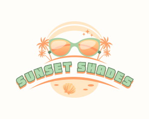 Beach Sunglasses Shades logo design