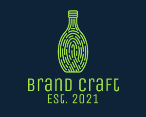 Wine Bottle Thumbmark  logo