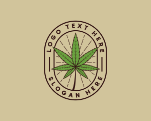 Marijuana Leaf Weed logo