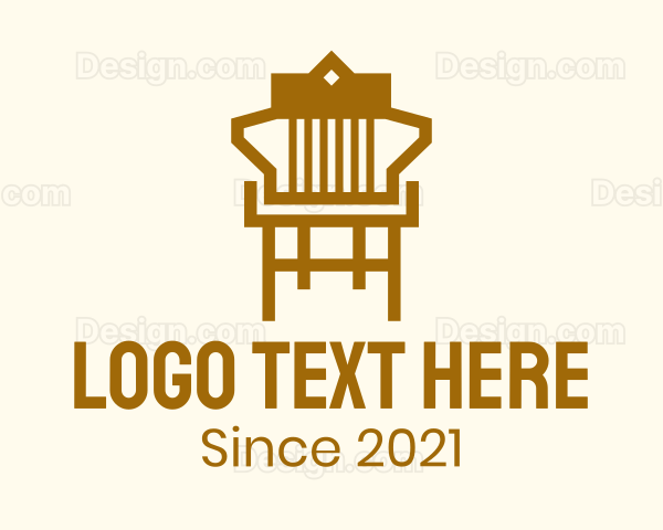 Brown Furniture Chair Logo