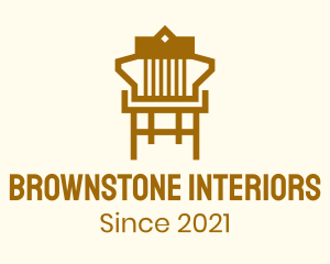 Brown Furniture Chair logo design