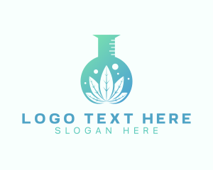 Marijuana Leaf Flask logo