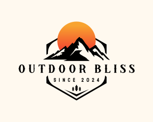 Mountain Camping Outdoor logo design