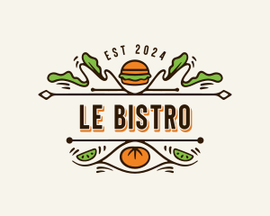 Burger Bistro Restaurant logo design