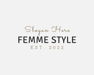 Luxury Fashion Style logo design