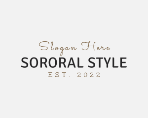 Luxury Fashion Style logo design