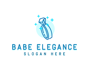 Shining Diamond Ring logo design