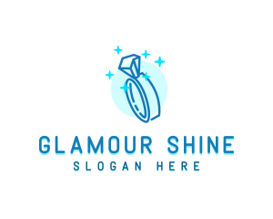 Shining Diamond Ring logo design