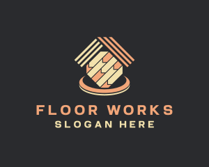 House Flooring Tile logo design