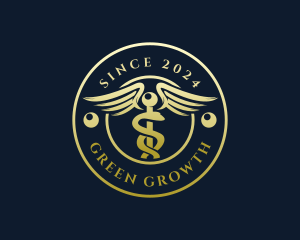 Medical Caduceus Pharmacy logo design