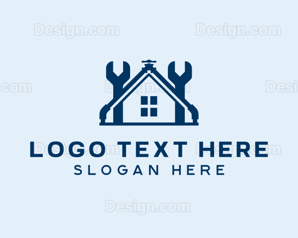 House Repair Plumbing Logo