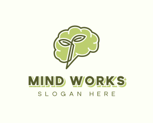 Holistic Mind Leaf logo design