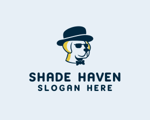 Hipster Dog Sunglasses  logo design