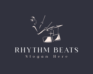 Beat Drummer Musician  logo