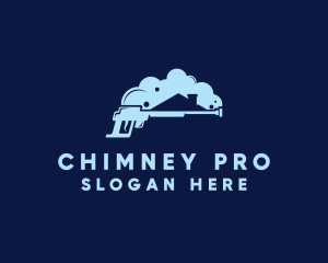 Roof Chimney Pressure Wash logo design