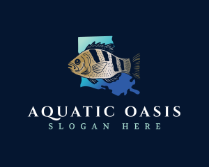 Louisiana Aquatic Fishing logo design