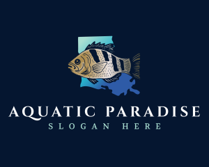 Louisiana Aquatic Fishing logo design