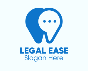 Blue Dental Chat App Logo