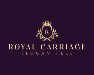 Royal Floral Shield  logo design