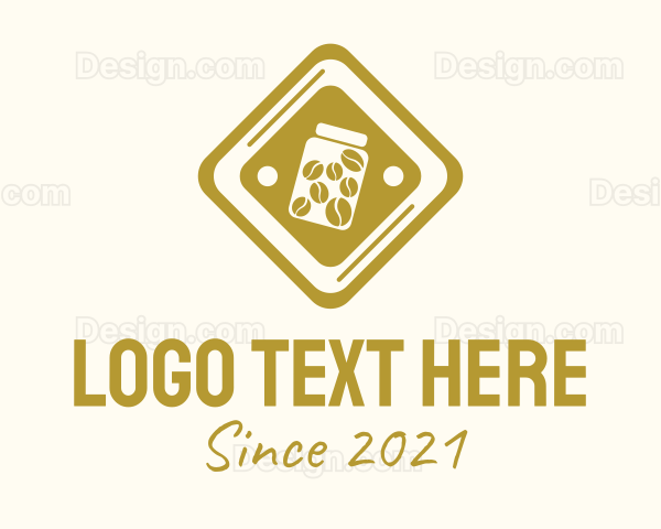 Coffee Bean Pill Logo