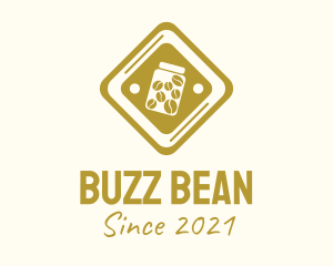 Coffee Bean Pill  logo design