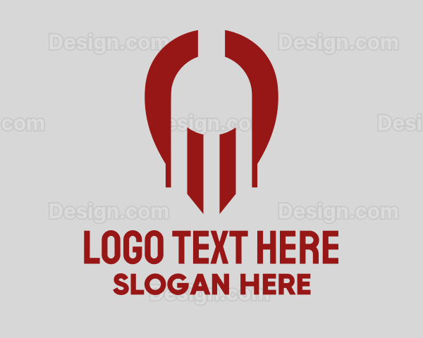 Gladiator Helmet Locator Logo