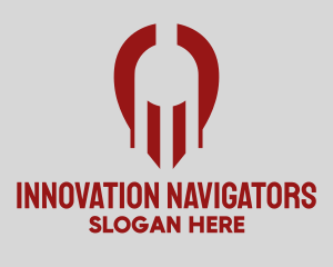 Gladiator Helmet Locator  logo design