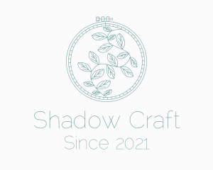 Leaf Embroidery Craft logo design