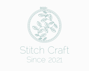 Leaf Embroidery Craft logo